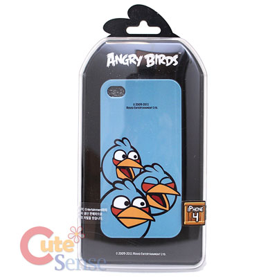 Rovio Angry Birds Apple i Phone 4G / 4GS Case -Hard Case : Blue Bird